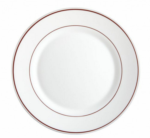 Assiette plate rond blanc verre opal Ø 15,5 cm Restaurant Filet Bordeaux Arcoroc