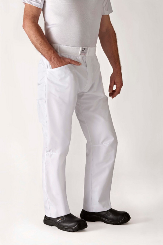 Pantalon de cuisine blanc T2 Arenal Robur