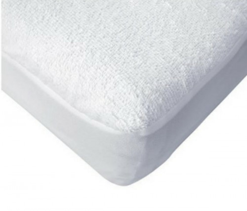 Protège matelas éponge PVC blanc 200x90 cm 225 g/m² coton Toucan