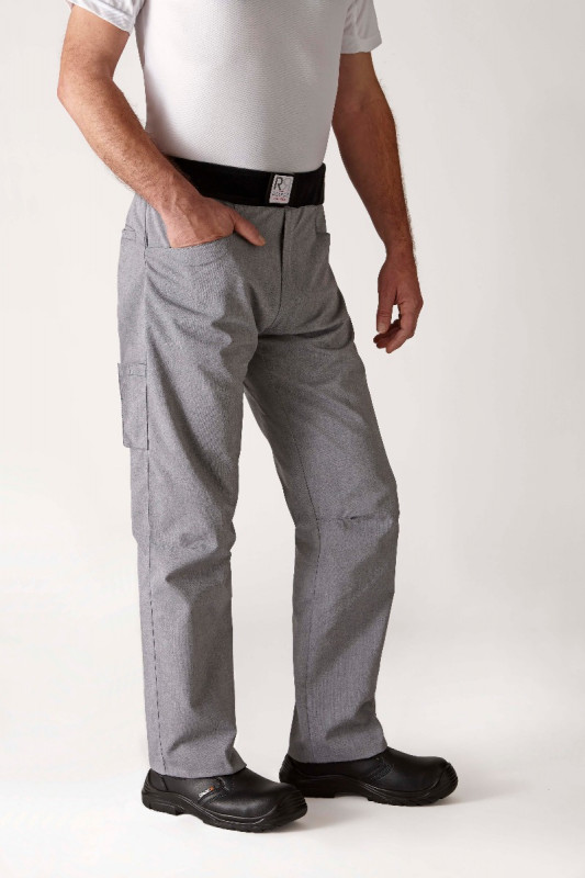 Pantalon de cuisine gris T1 Arenal Robur