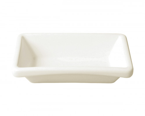Ravier rectangulaire ivoire porcelaine vitrifiée 15 cm Ska Rak