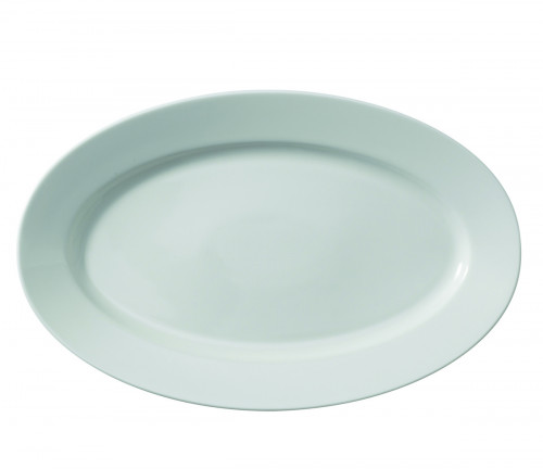 Plat ovale ivoire porcelaine vitrifiée 38 cm Banquet Rak