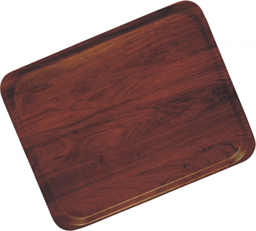 Plateau bois compresse marron 28x20 cm Capri Cambro