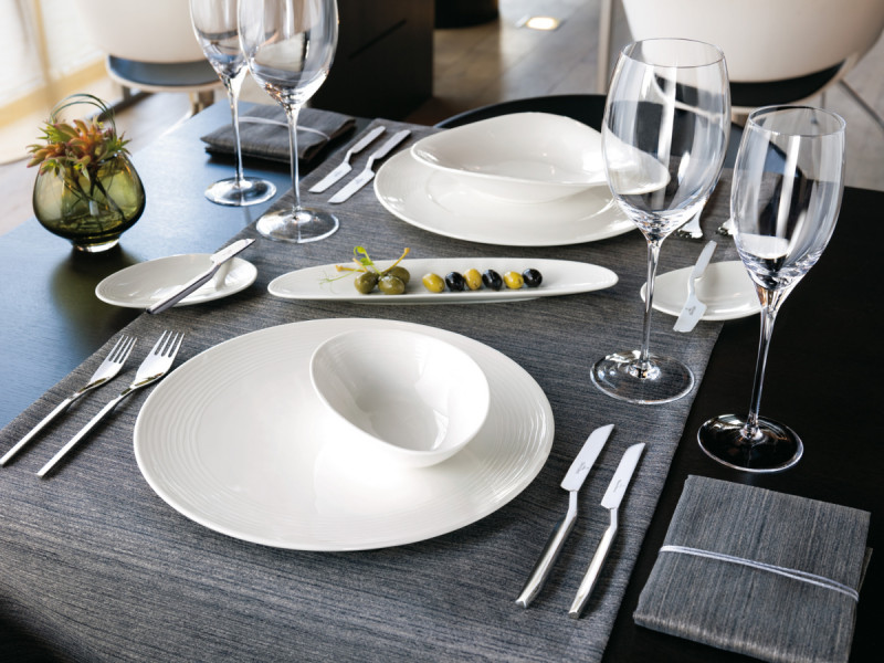 Assiette extra creuse rond ivoire porcelaine vitrifiée Ø 29 cm Sedona Villeroy & Boch