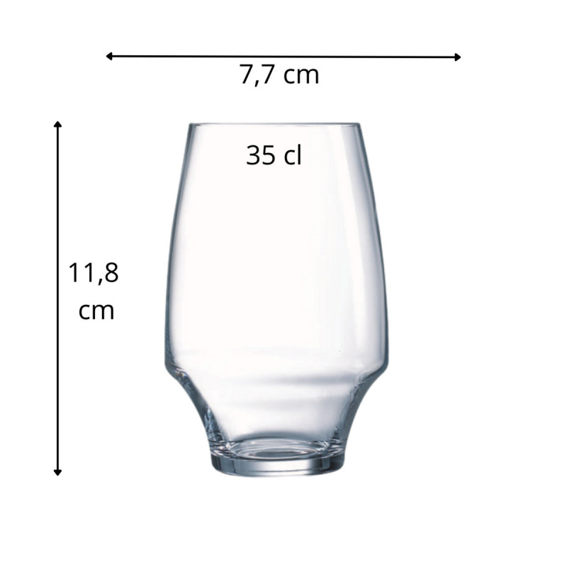 Gobelet forme haute verre cristallin 35 cl Open Up Chef & Sommelier