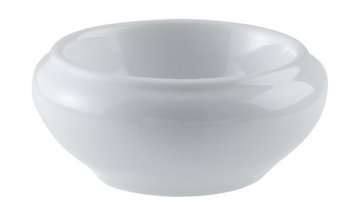 Beurrier rond blanc porcelaine 2,5 cm Ø 6,5 cm
