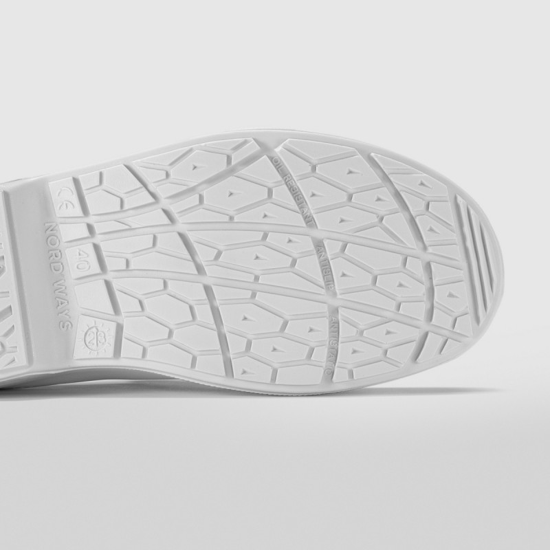 Chaussures mocassin de sécurité mixte blanc 47 Tony Nordways