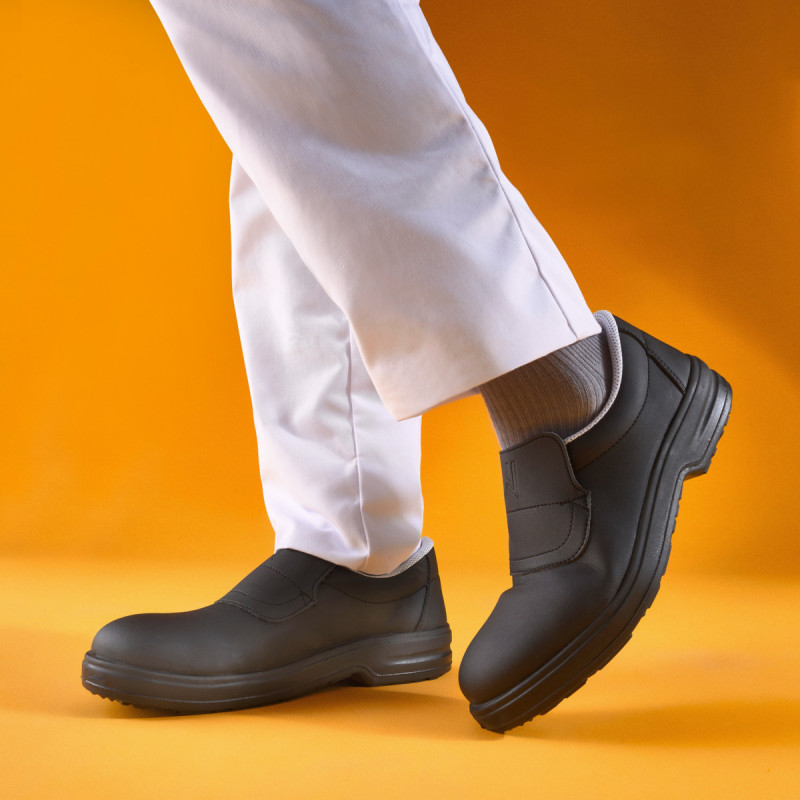 Chaussures mocassin de sécurité mixte noir 45 Tony Nordways