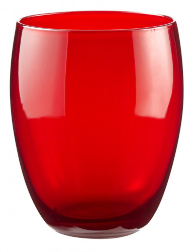 Gobelet forme basse rouge verre 30 cl Baya Pro.mundi