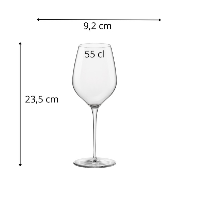 Verre à pied verre cristallin 55 cl Tre Sensi Bormioli Rocco