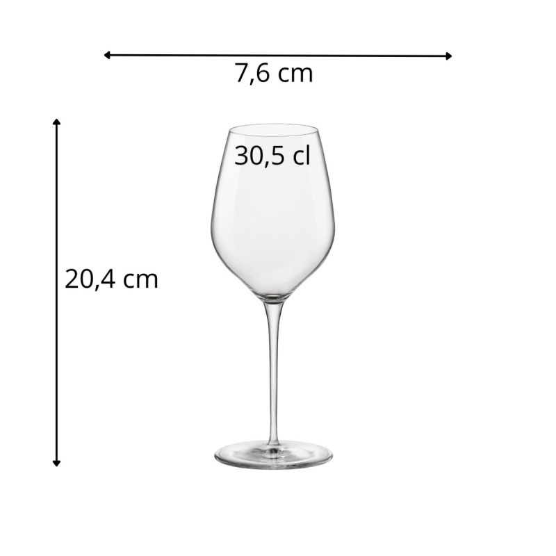 Verre à pied verre cristallin 30,5 cl Tre Sensi Bormioli Rocco