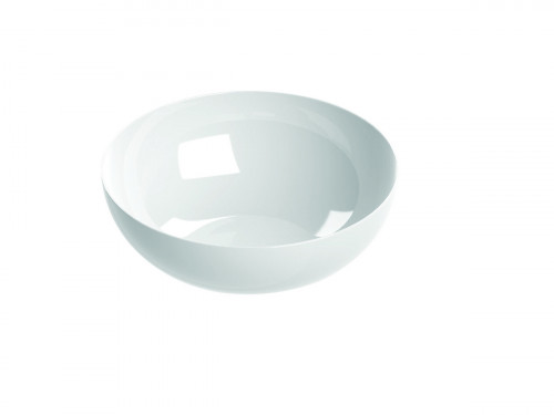 Saladier rond blanc porcelaine vitrifiée Ø 21 cm Style Astera