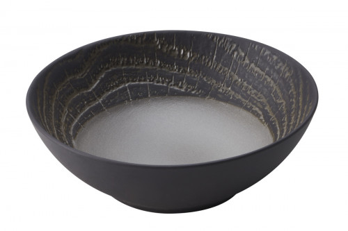 Assiette coupe creuse rond gris porcelaine culinaire Ø 19 cm Arborescence Revol