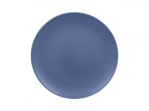 Assiette plate rond bleu porcelaine vitrifiée Ø 26,7 cm Neo Fusion Rak