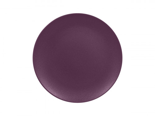 Assiette plate rond prune purple porcelaine vitrifiée Ø 30,7 cm Neo Fusion Rak