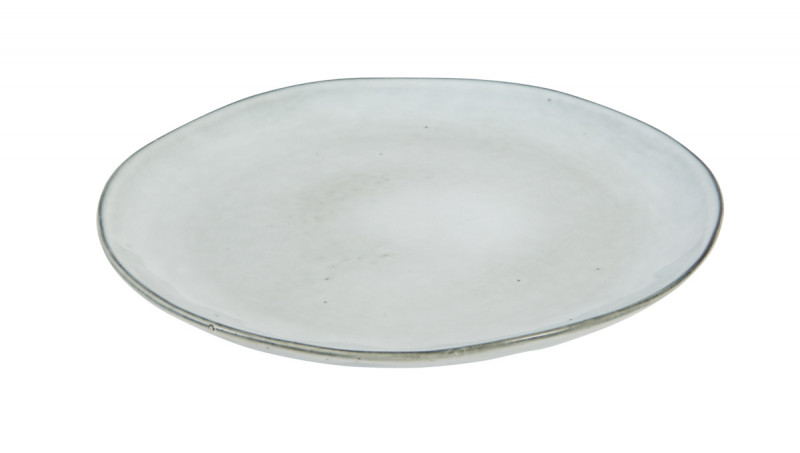 Assiette plate rond gris grès Ø 24 cm Sky Pro.mundi
