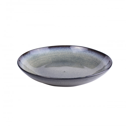 Assiette coupe creuse rond gris grès émaillé Ø 23 cm Galaxy Pro.mundi