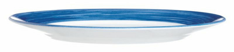 Assiette plate rond blanc verre opal Ø 25,4 cm Brush Arcoroc