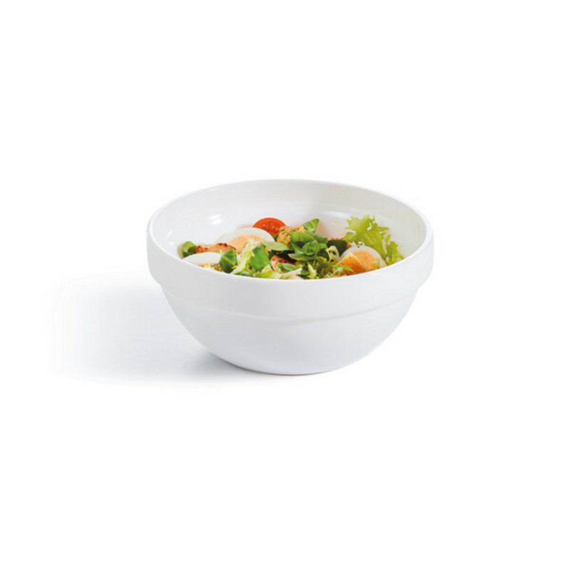 Bol à salade rond blanc verre opal Ø 17,15 cm Restaurant Blanc Arcoroc