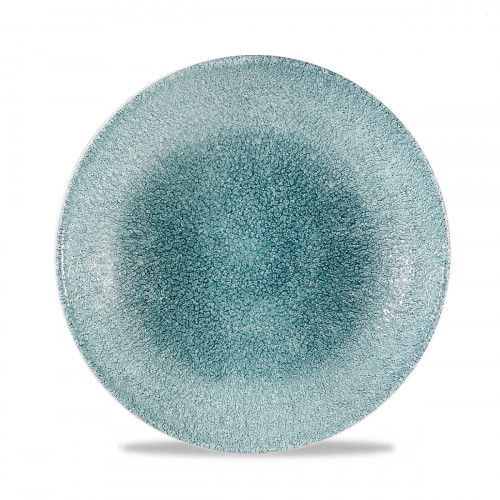 Assiette creuse rond vert porcelaine vitrifiée Ø 24,8 cm Raku Churchill