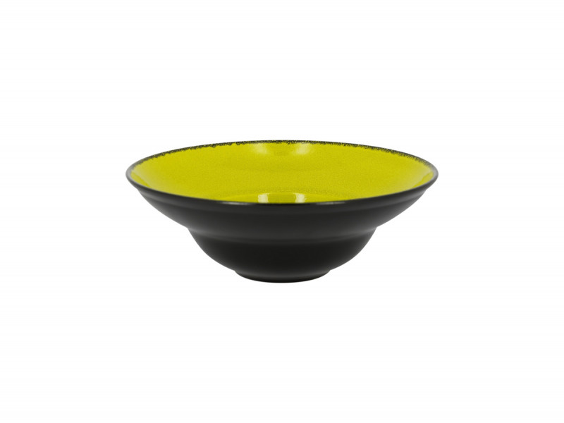 Assiette extra creuse rond vert porcelaine Ø 26 cm Fire Rak