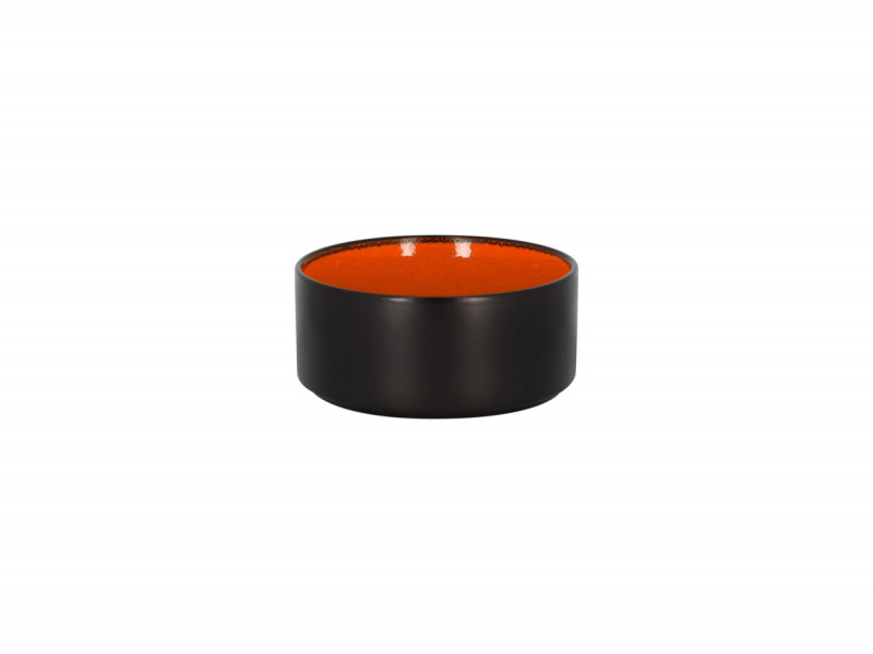 Bol rond orange porcelaine vitrifiée Ø 12 cm Fire Rak