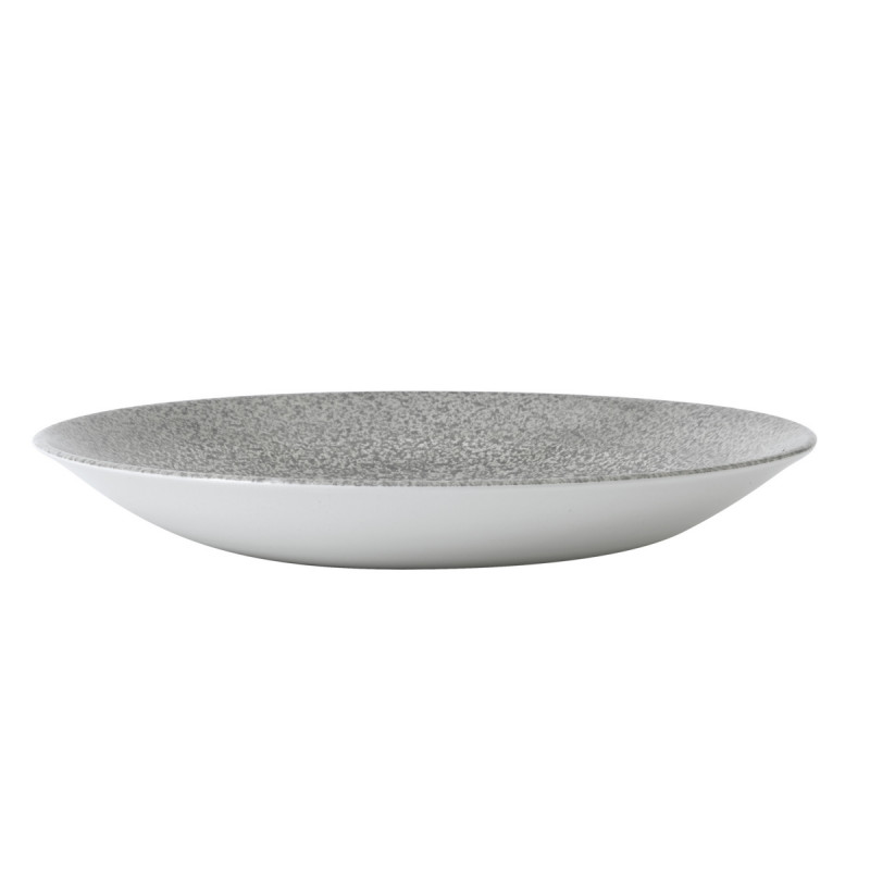 Assiette creuse rond gris porcelaine vitrifiée Ø 27,8 cm Evo Origins Dudson