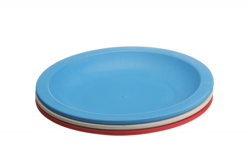 Assiette rond bleu fibre végétale Ø 13,4 cm Lilitouch Saint Romain