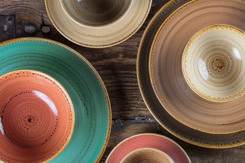 Plat ovale brun porcelaine vitrifiée 36 cm Twirl Rak