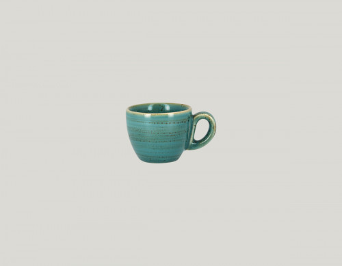 Tasse à expresso bleu porcelaine vitrifiée 8 cl Ø 6,5 cm Twirl Rak