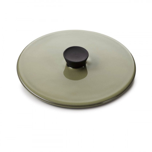 Couvercle pour cocotte vert porcelaine culinaire Ø 12 cm Caractère Revol