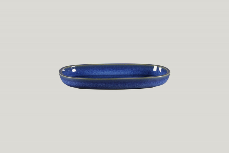 Plat ovale bleu grès 22,5 cm Rakstone Ease Rak
