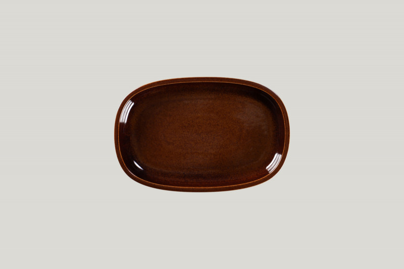 Plat ovale cuivre porcelaine 22,5 cm Rakstone Ease Rak