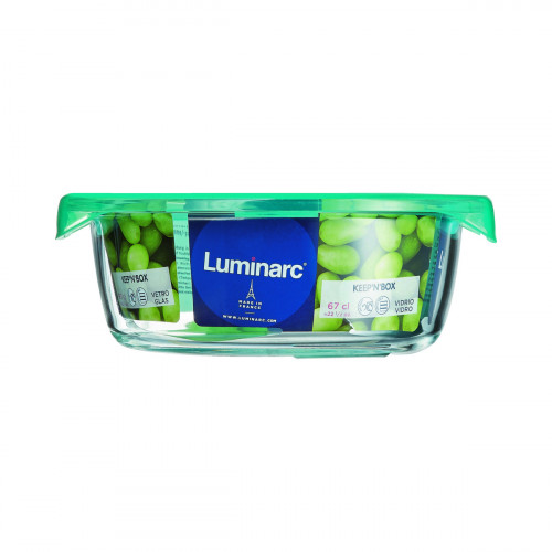 Boîte avec couvercle hermétique rond transparent verre trempé Ø 15,9 cm Keep'n Box Luminarc