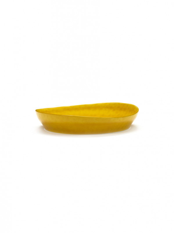 Plat rond sunny yellow - points noirs grès Ø 30 cm Feast By Ottolenghi Serax