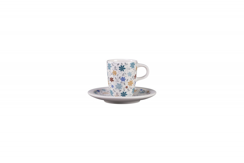 Tasse à café blanc porcelaine 20 cl Ø 7 cm Rakstone Ease Décor Summer Rak