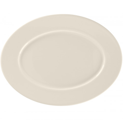 Plat ovale blanc porcelaine bone china 25,5 cm Fedra Rak