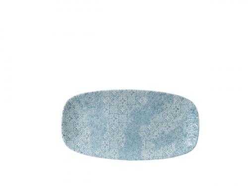 Assiette plate rectangulaire Aquamarine porcelaine 29,8x15,3 cm Vintage Prints Churchill