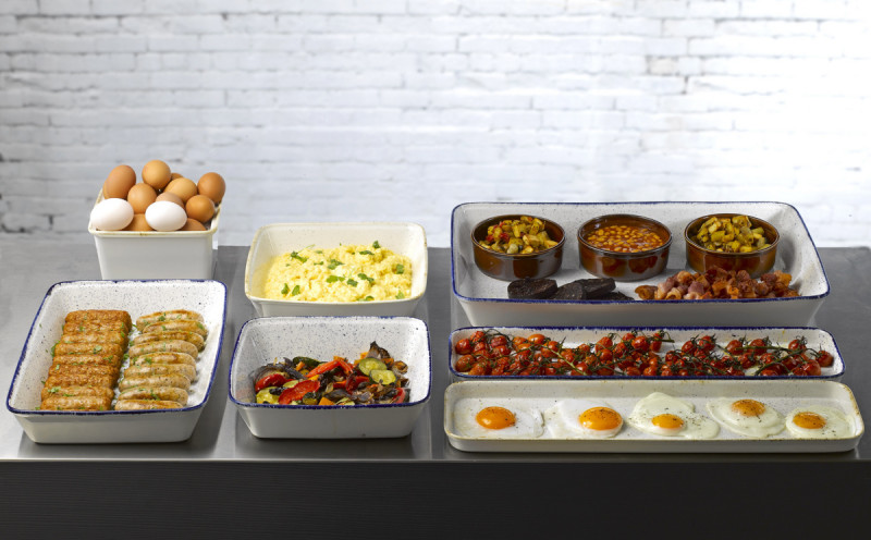Plat buffet porcelaine vitrifiée blanc 38x25x6,2 cm 3,5 L Counter Serve Churchill