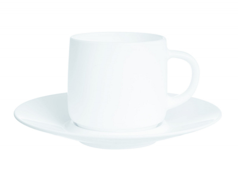 Tasse avec anses rond blanc verre opal 19 cl Ø 9,7 cm Intensity Baril Arcoroc