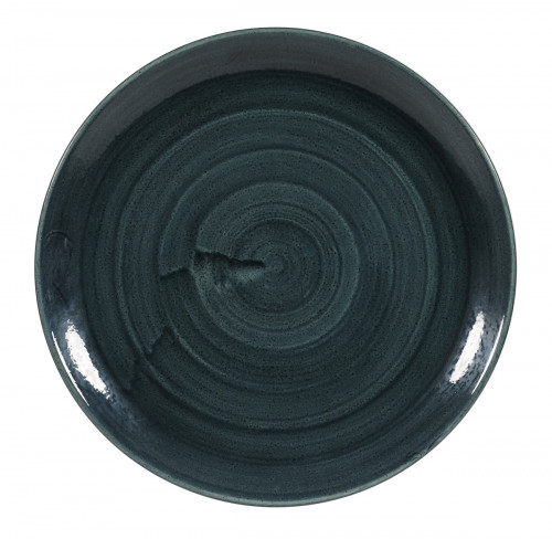 Assiette coupe rond Rustic Teal porcelaine vitrifiée Ø 28,8 cm Stonecast Patina Churchill