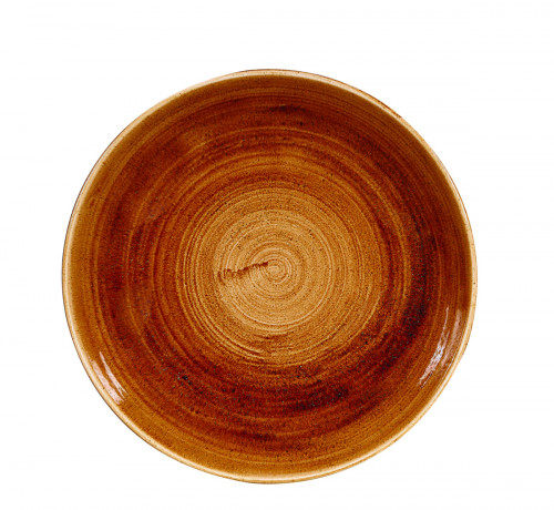 Assiette coupe rond Vintage Copper porcelaine vitrifiée Ø 16,5 cm Stonecast Patina Churchill