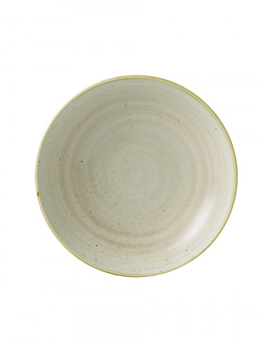 Assiette creuse rond Nutmeg Cream porcelaine vitrifiée Ø 24,8 cm Stonecast Churchill