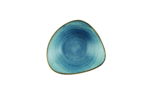 Bol triangulaire Raw Teal porcelaine vitrifiée 18,5 cm Stonecast Raw Churchill