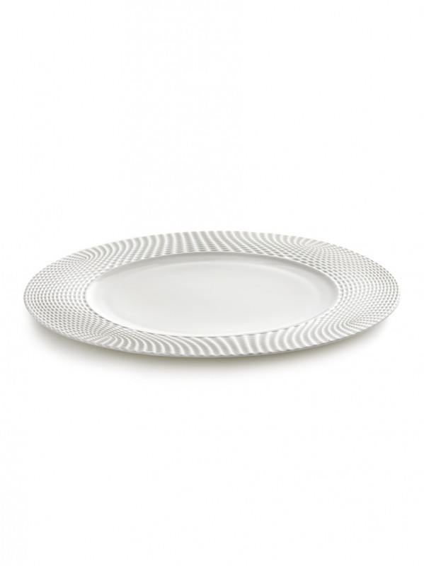 Assiette plate rond blanc porcelaine Ø 31 cm Nido Serax