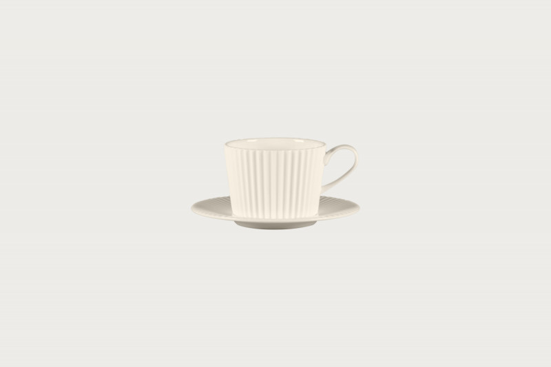 Tasse à café / thé rond blanc porcelaine bone china 23,7 cl Ø 8,9 cm Spectra Rak