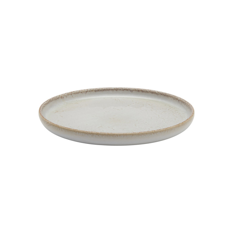 Assiette plate rond beige grès Ø 22 cm Sand Accolade