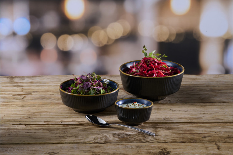 Pot à sauce rond blanc porcelaine vitrifiée Ø 6,9 cm Stonecast Natural Churchill
