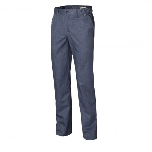 Pantalon de cuisine homme denim bleu 46 Pebeo Molinel