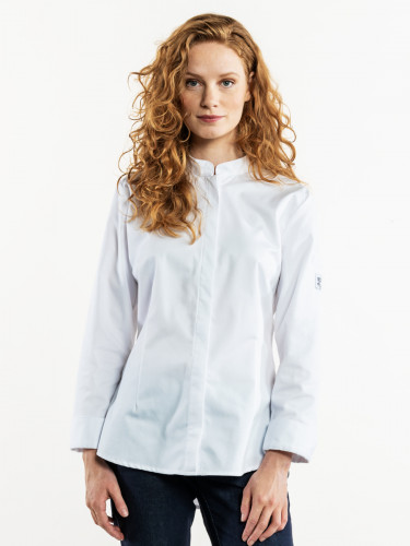 Veste de cuisinier recyclé blanc M Cambio Chaud Devant